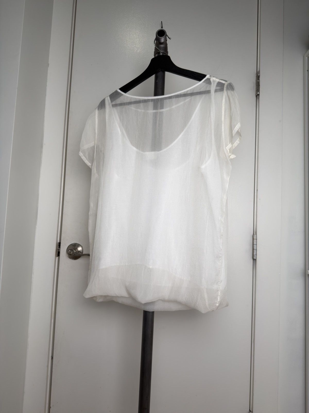 Dries Van Noten Double-Layer Sheer T-Shirt/Tank Top Size S / US 4 / IT 40 - 3 Thumbnail