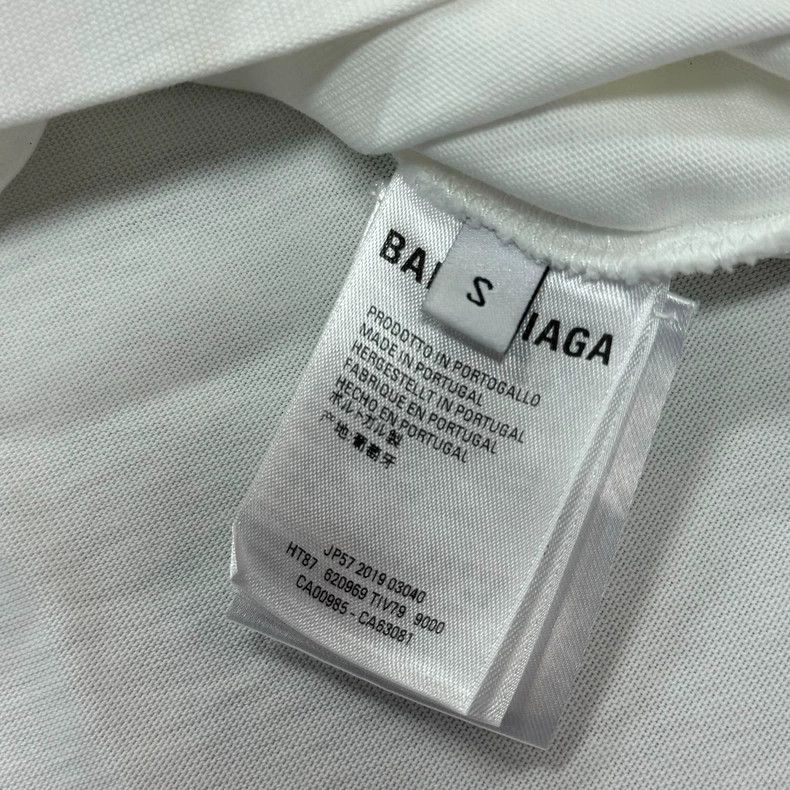 Balenciaga Balenciaga White MasterCard logo printed short sleeve T-sh Size US S / EU 44-46 / 1 - 6 Thumbnail