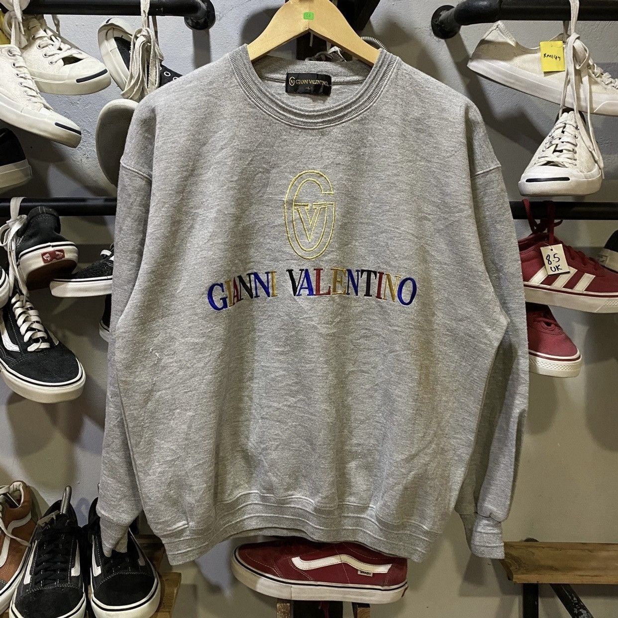 Gianni Valentino × Valentino GIANNI VALENTINO ItalianDesigner Logo Multicolour Sweatshirt Size US L / EU 52-54 / 3 - 1 Thumbnail