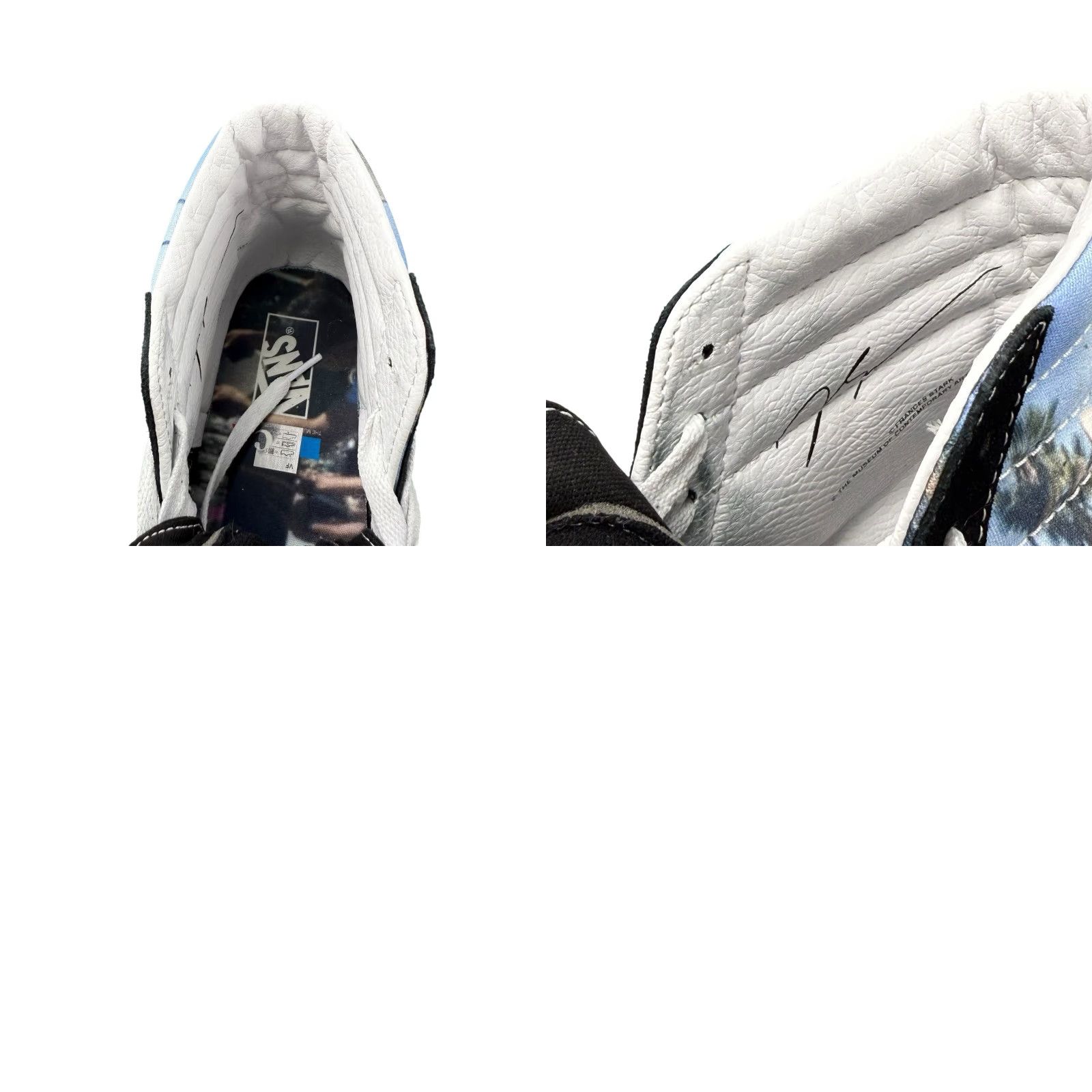 Vans VANS Sk8-Hi MOCA Frances Stark Black White Mens 9.5 Womens 11 High Top Graphic Sneaker VN0A5KRHA55 Mens Womens Size ONE SIZE - 8 Thumbnail