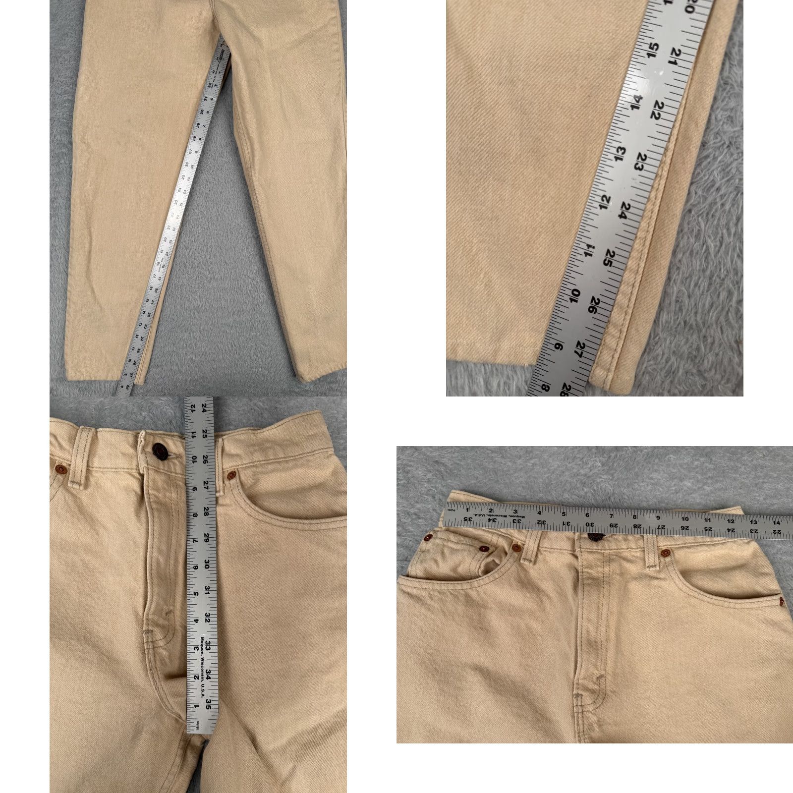 Levi's VINTAGE Levi's Jeans Womens 6 Beige Mom Jean High Rise Tapered 1993 90's Cotton, Levi's, Jeans, Womens, 6, Beige, High Rise, Tapered, 90s, Cotton Size 28" / US 6 / IT 42 - 8 Thumbnail