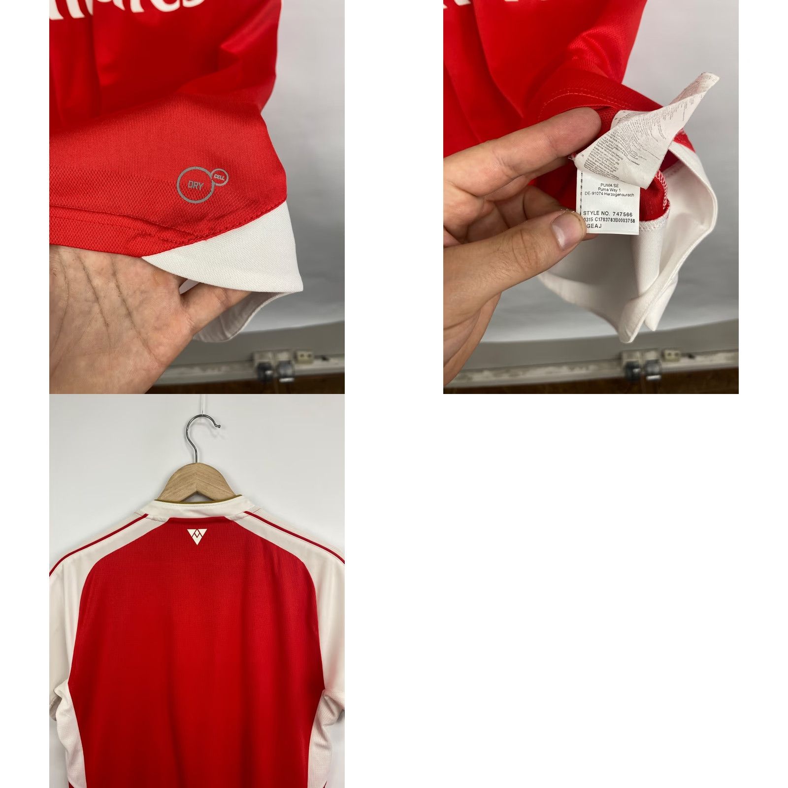 Puma Y2K Arsenal Puma Soccer Jersey 2015 Red M Retro Blokecore Mens Shirt Size US M / EU 48-50 / 2 - 8 Thumbnail