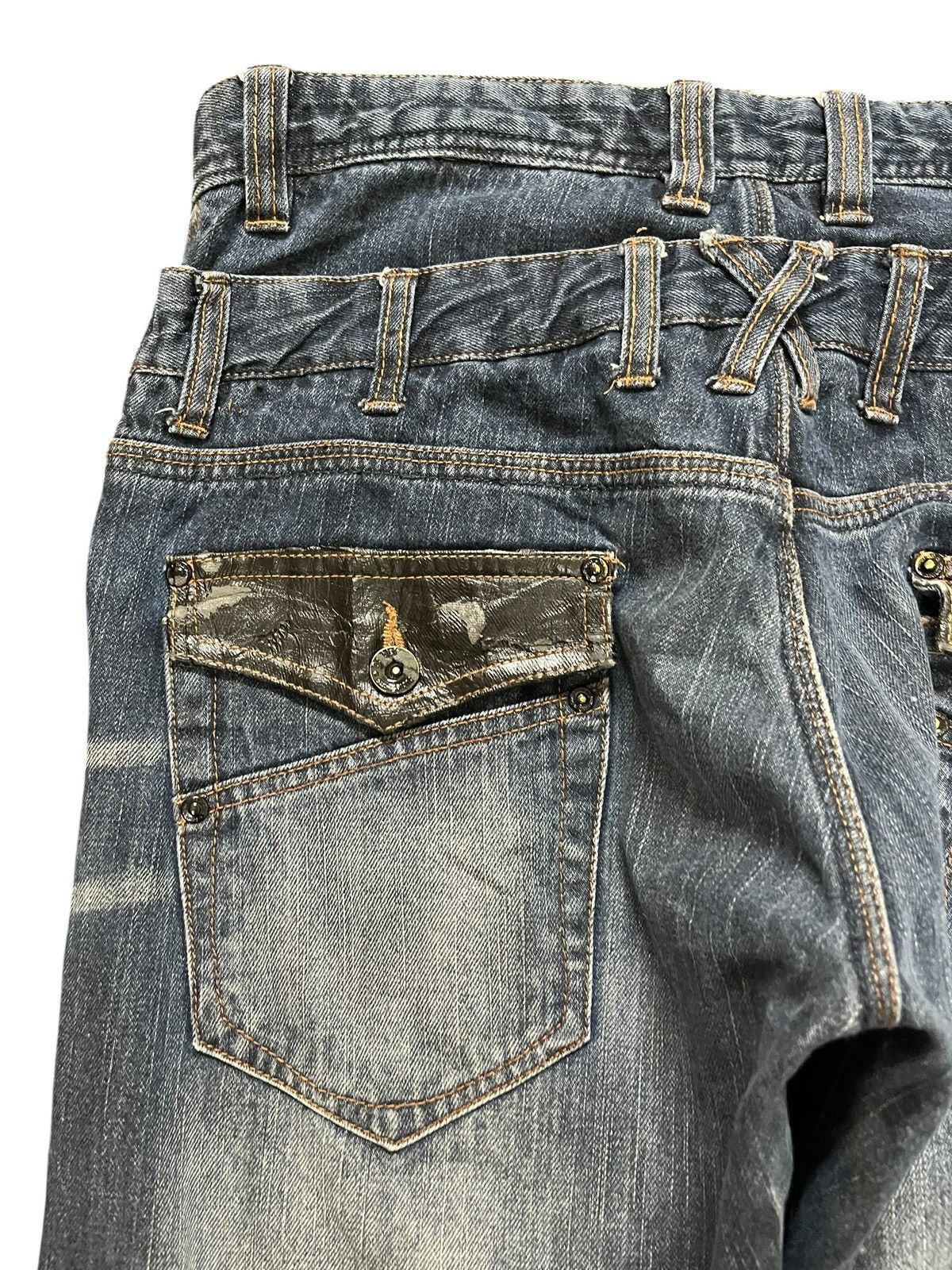 Hysteric Glamour Vintage Double Focus Double Waist Grunge Denim Size US 33 - 9 Thumbnail