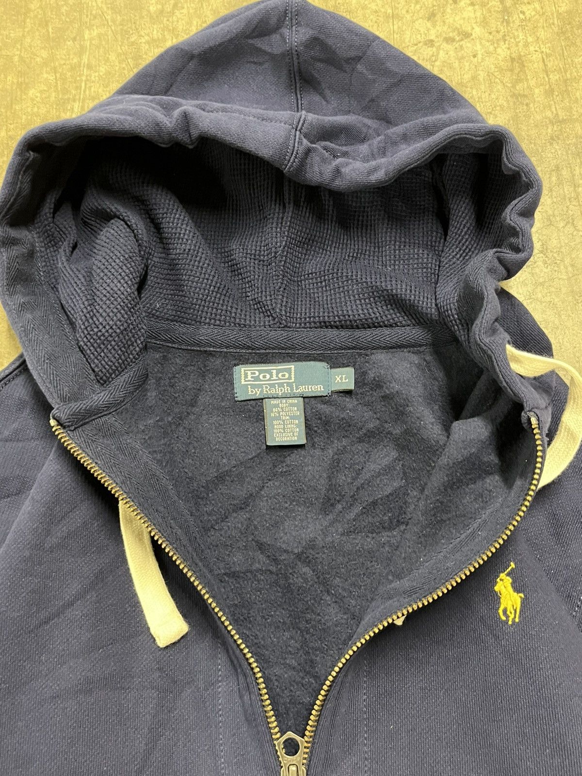 Polo Ralph Lauren × Vintage Polo Ralph Lauren vintage zip up thermal lined hoodie hype Size US XL / EU 56 / 4 - 10 Thumbnail