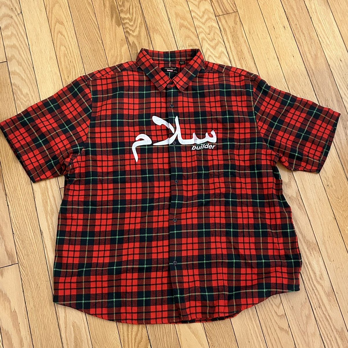 Supreme x Undercover short-sleeve flannel shirt - Black