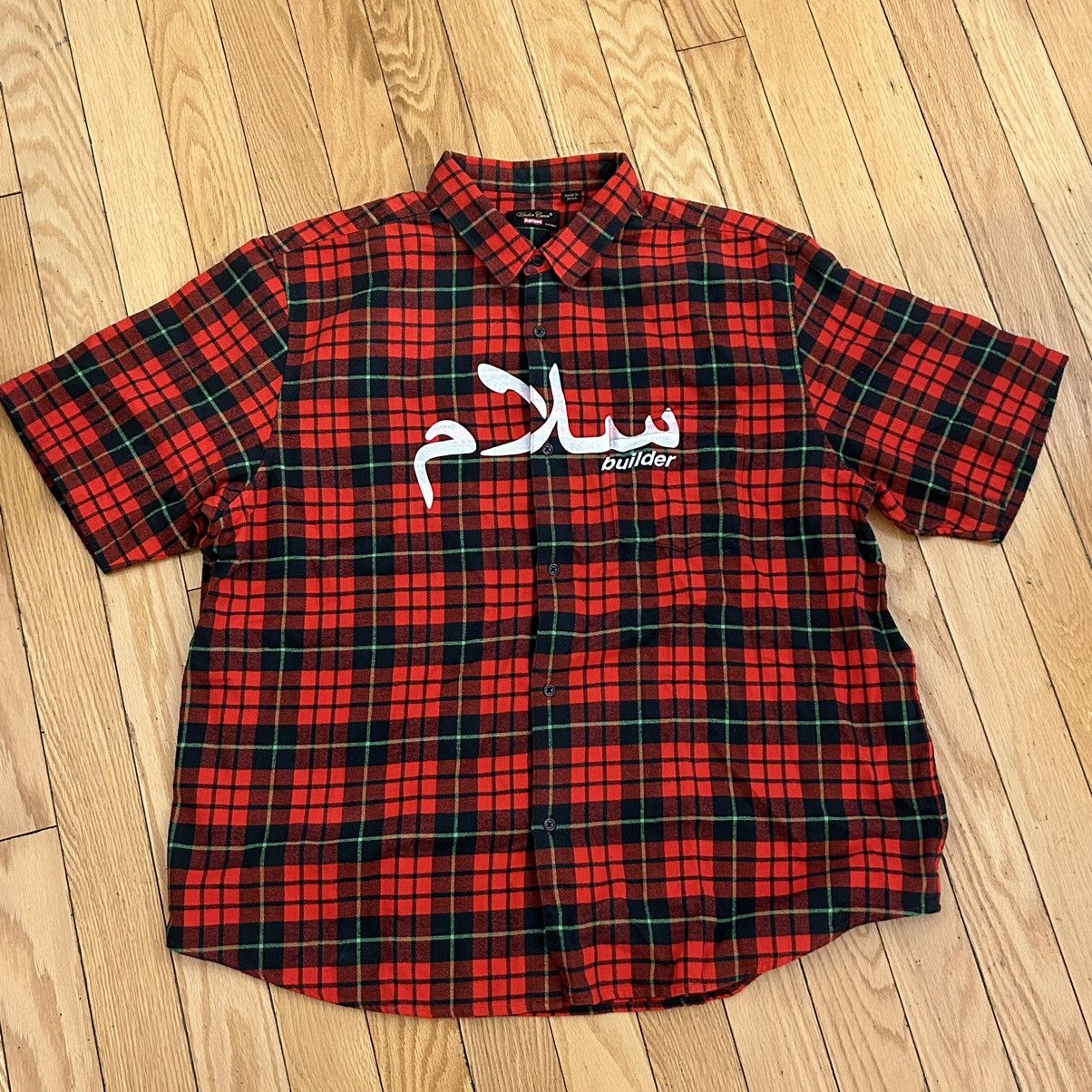 Supreme x Undercover short-sleeve flannel shirt - Black