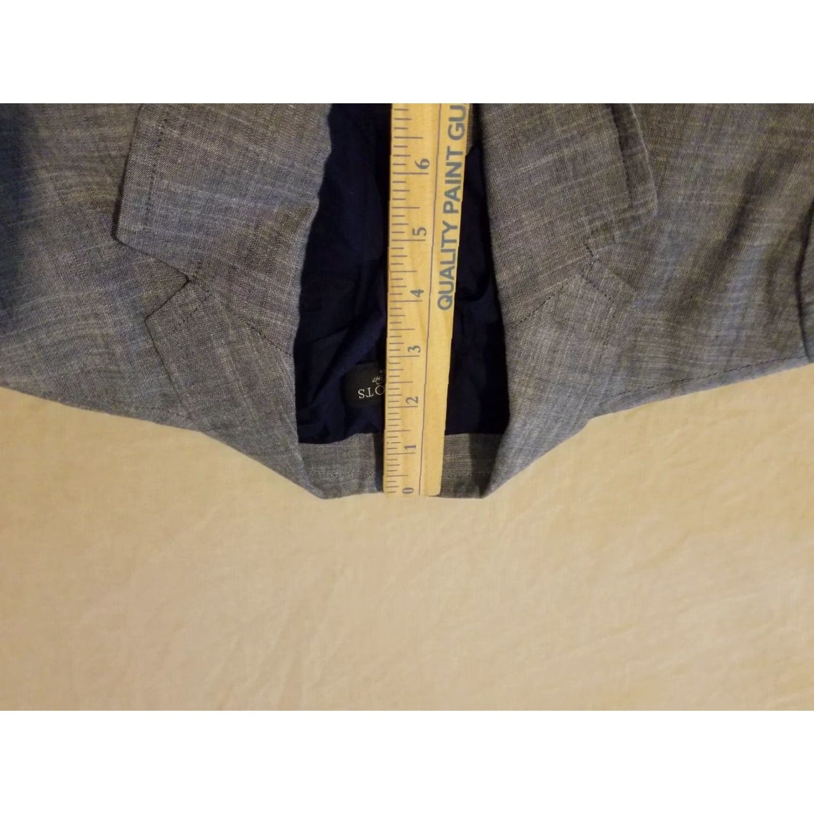 Talbots Womens Talbots Jacket 6P Petite Gray Gray Cotton Blazer Jacket Blazer Womens 6P Petite Talbots Gray Cotton Blazer Size M / US 6-8 / IT 42-44 - 4 Thumbnail