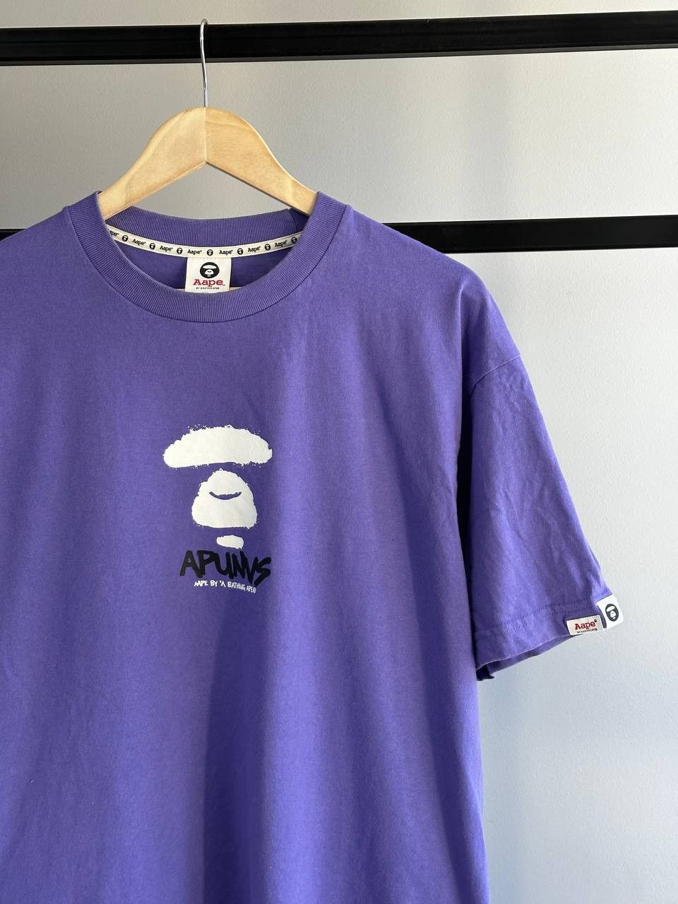 Aape Aape By Bathing Ape Purple Big Logo T-Shirt Size US M / EU 48-50 / 2 - 4 Thumbnail