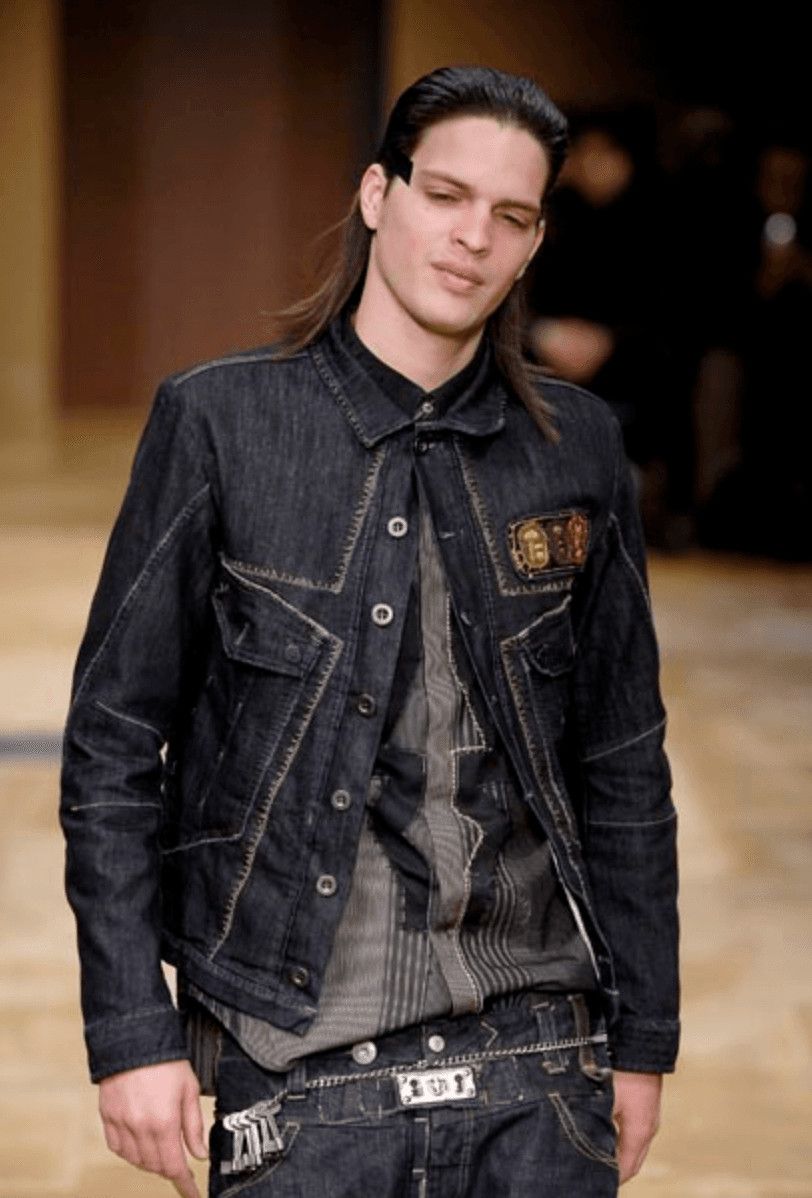 Marithe + Francois Girbaud AW2007 Marithé + François Girbaud Signature Blue Denim Buttoned Jacket Size S / US 4 / IT 40 - 2 Thumbnail