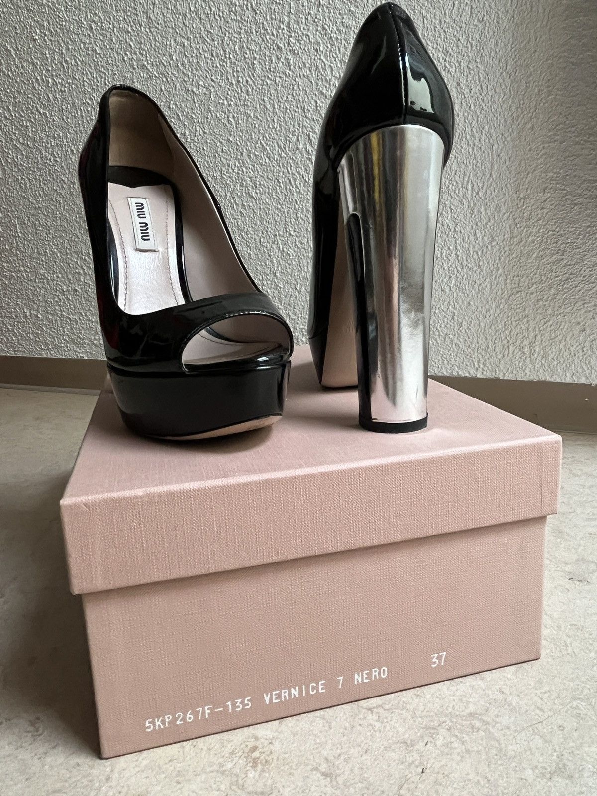 Miu Miu Miu Miu peeptoes Size US 7 / IT 37 - 2 Thumbnail