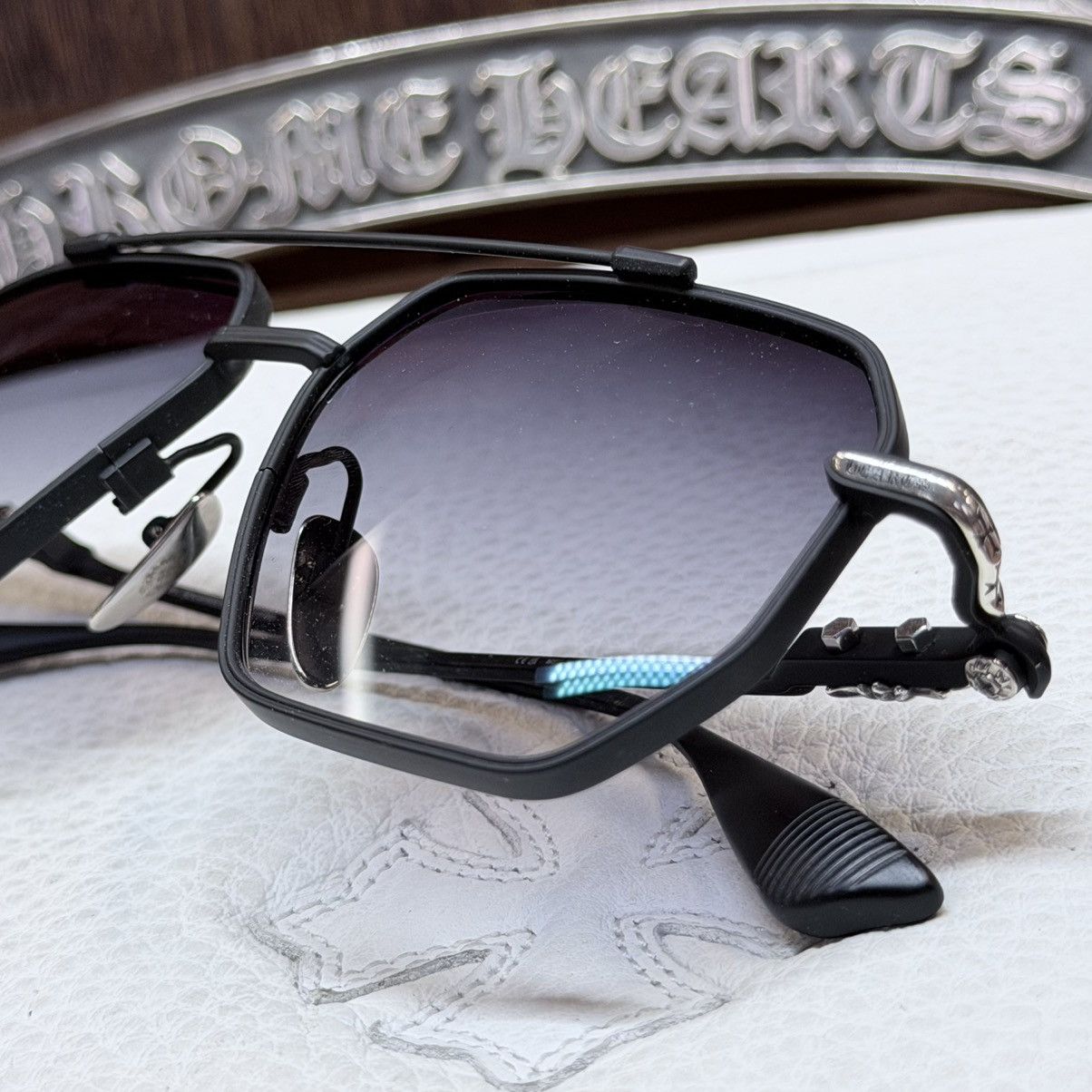 Chrome Hearts Chrome Hearts PHUNK 1/1 Sunglasses Size ONE SIZE - 14 Thumbnail