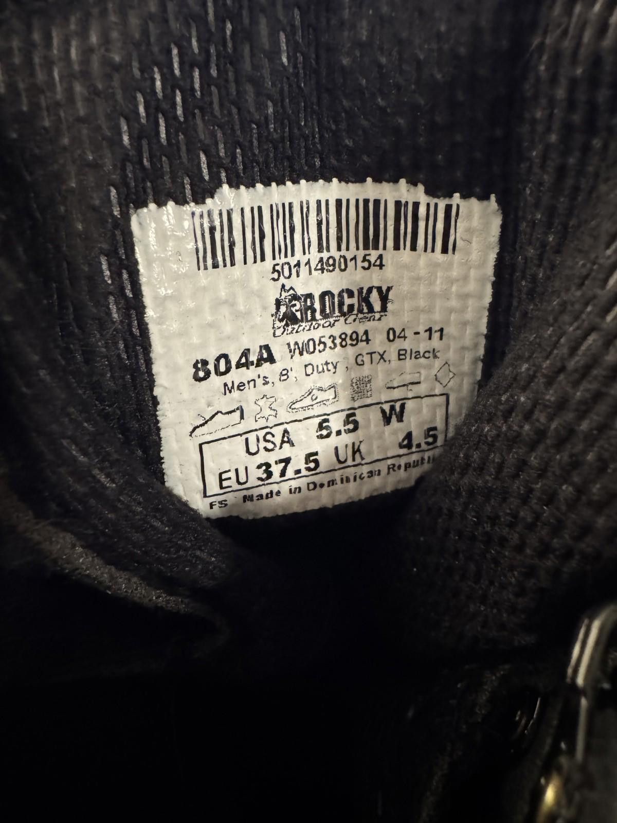 Hard Rock Cafe ROCKY COMBAT BOOTS Size 5.5W Size US 5.5 / EU 38 - 6 Thumbnail