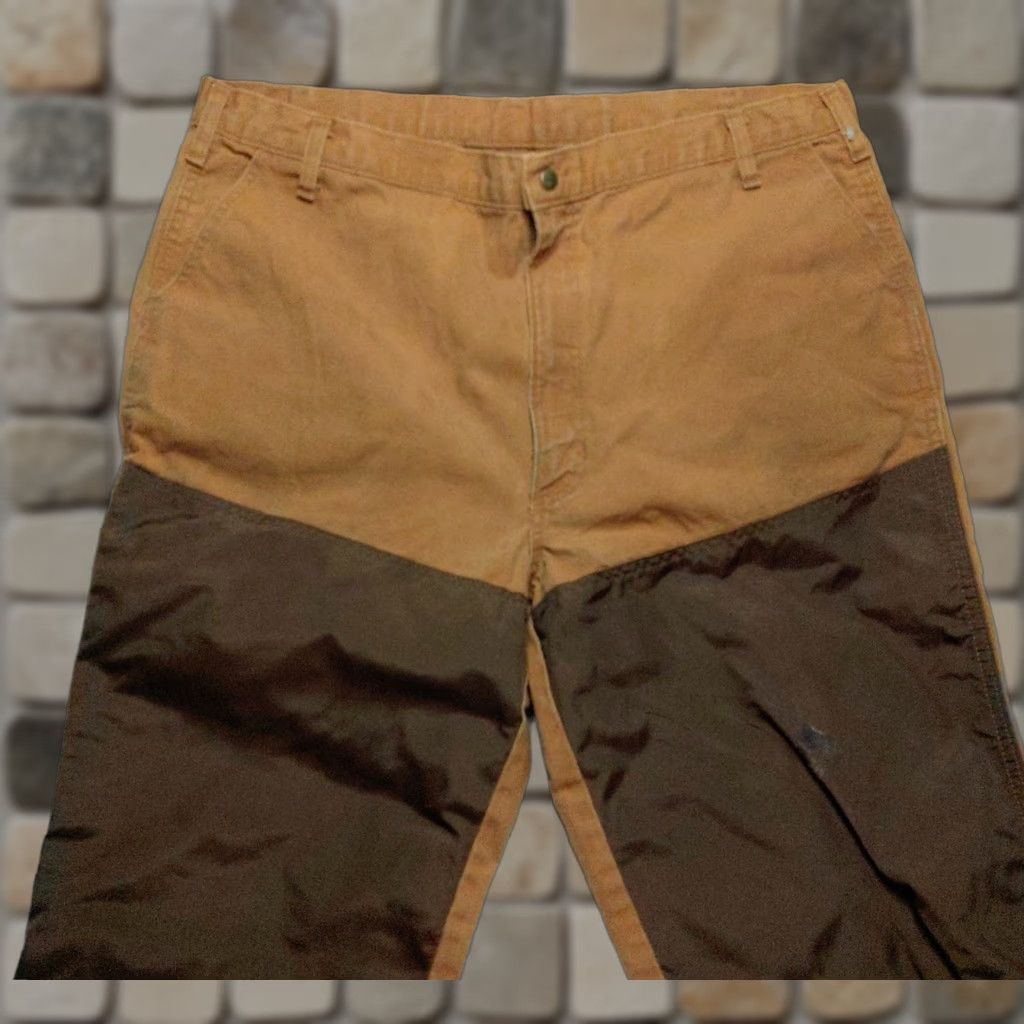 Vintage Duxbak Pants Mens 42 x 31 Brown Relaxed Straight Canvas Rugged 80s Carpenter 5-Pocket Outdoor USA 90s Mens Size US 42 / EU 58 - 1 Thumbnail