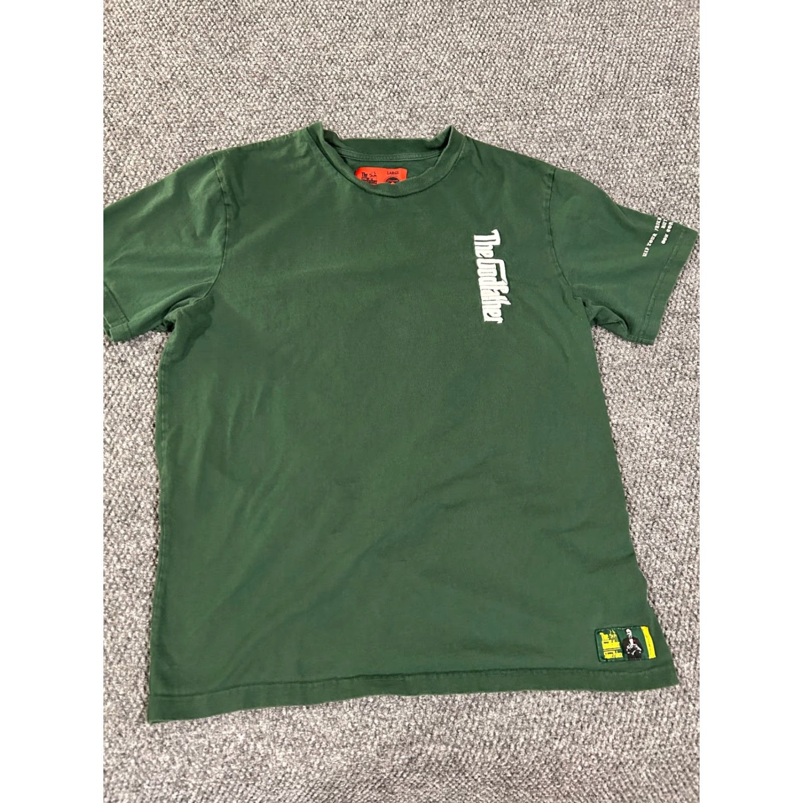 Palace The Godfather Shirt Mens L Green Graphic Print Nike Dri-Fit Crew Neck Short Sleeve Regular Vintage No Size US L / EU 52-54 / 3 - 2 Thumbnail