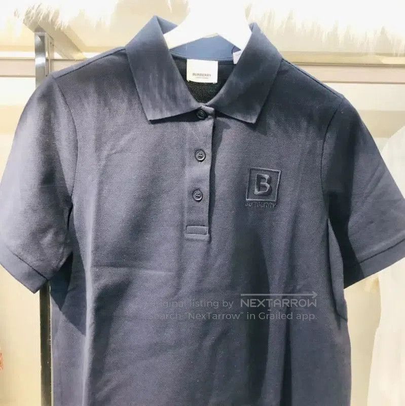 Burberry Burberry Women's Dark Blue Cotton Polo Shirt. Size M / US 6-8 / IT 42-44 - 3 Thumbnail
