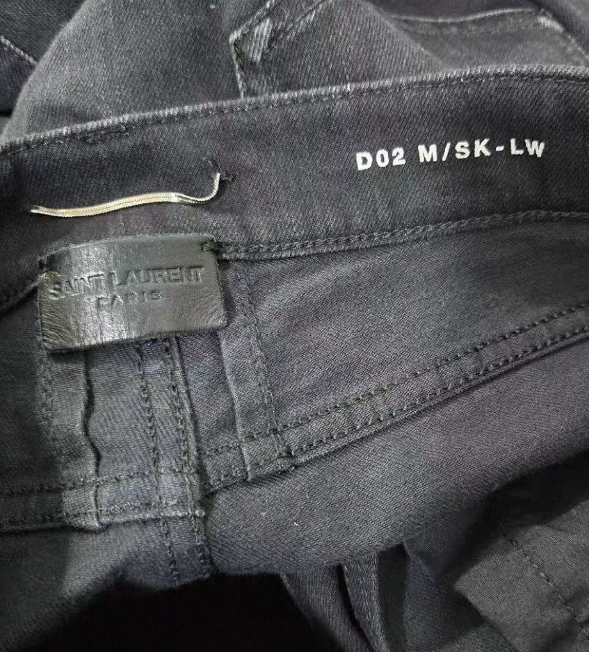 Saint Laurent Paris Saint Laurent Paris17 Spring/Summer Black Sabotage Jeans 2 Size US 32 / EU 48 - 9 Thumbnail