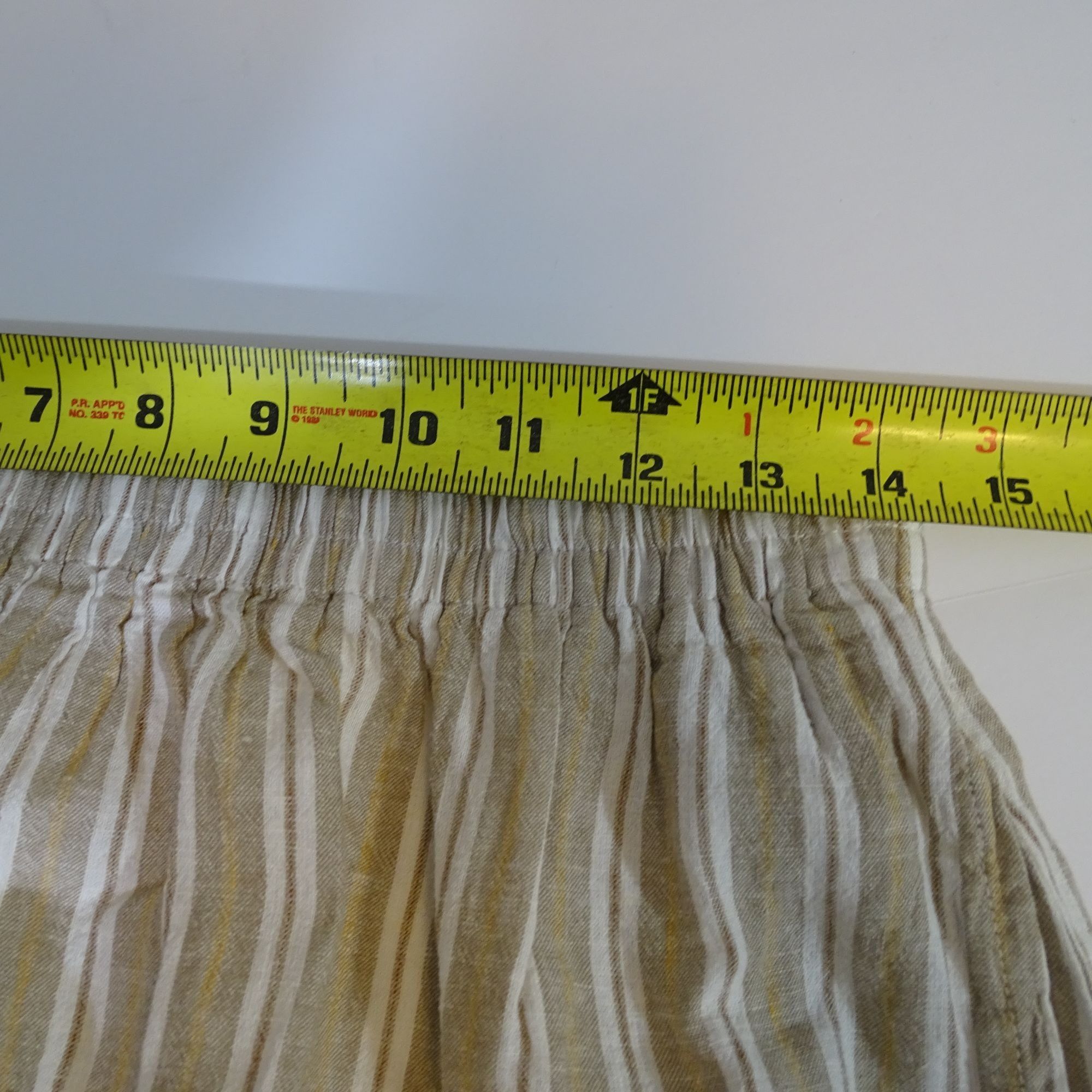 Z Supply Z Supply Evereve Tan White Stripe Maxi Skirt Size M Linen Size 28" / US 6 / IT 42 - 9 Thumbnail
