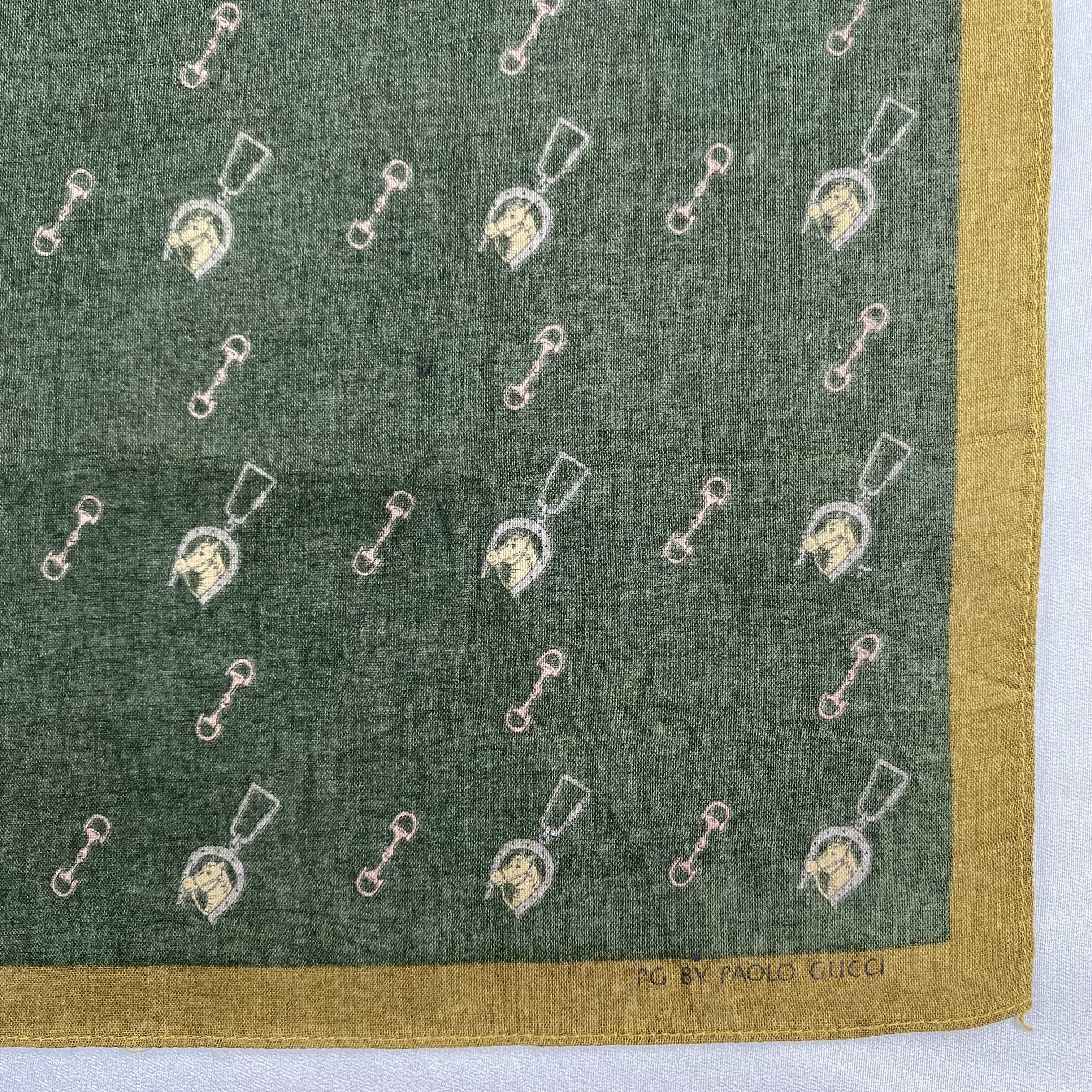 Paolo Gucci × Vintage Paolo Gucci Handkerchief / Neckerchief / Bandana-P1404 Size ONE SIZE - 3 Thumbnail