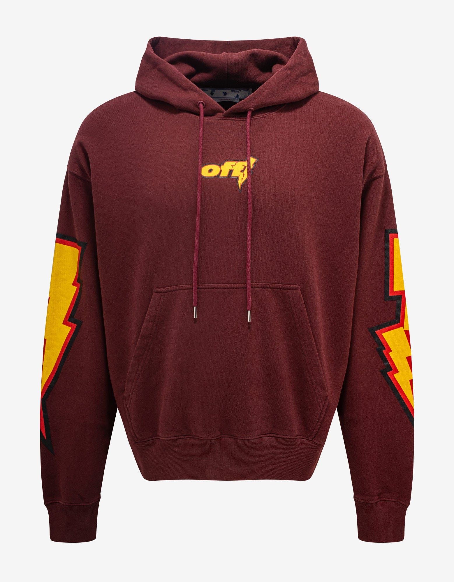 Off-White Burgundy Thunder Stable Skate Hoodie Size US XL / EU 56 / 4 - 1 Thumbnail