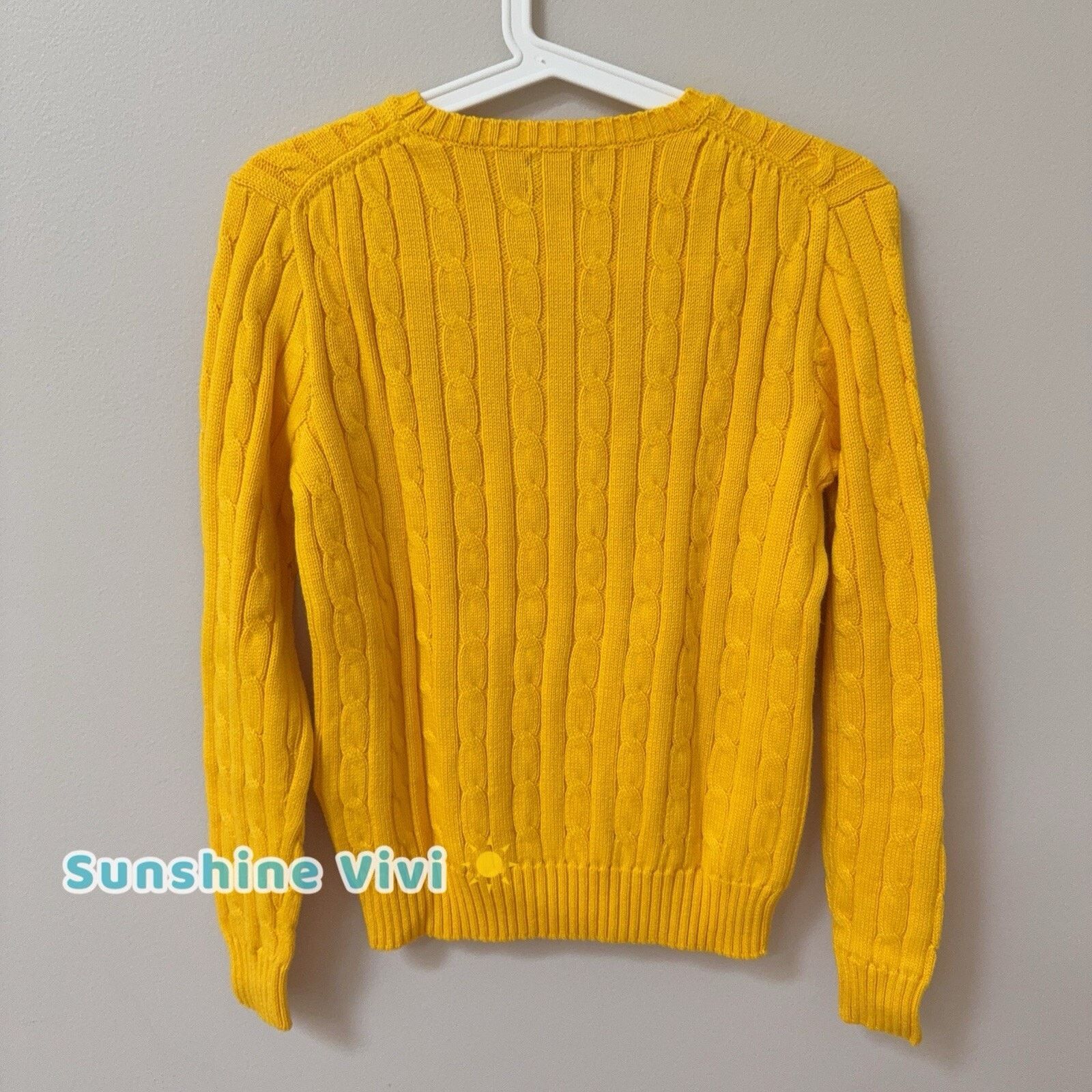Polo Ralph Lauren NEW Polo Ralph Lauren Cotton Cable Knit Crew Neck Sweater Size S / US 4 / IT 40 - 2 Thumbnail