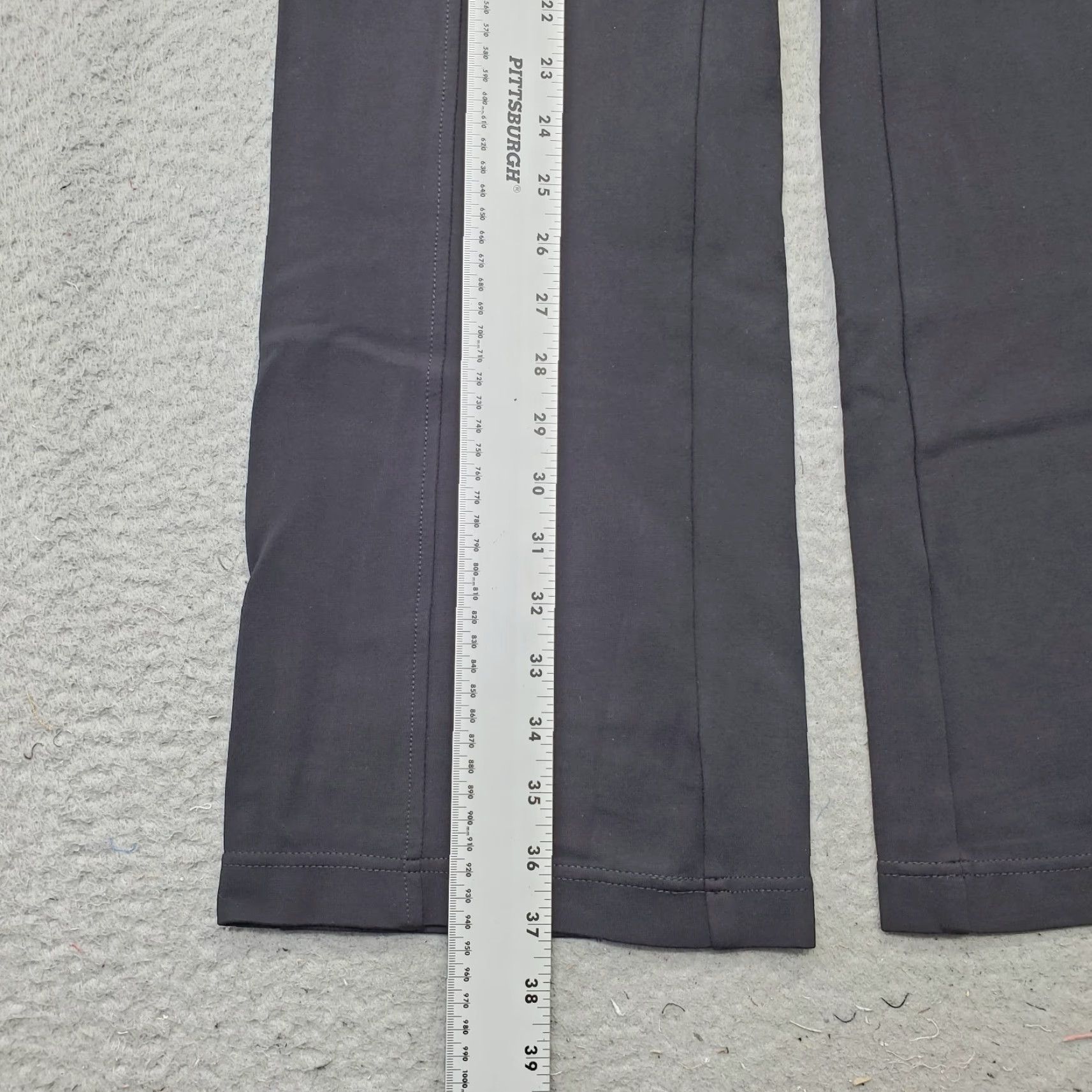 Calvin Klein Calvin Klein Ankle Pants Womens Size L Black Rayon Stretch Bootcut Comfort Waist Regular Inseam 29" Size 36" / US 14 / IT 50 - 3 Thumbnail