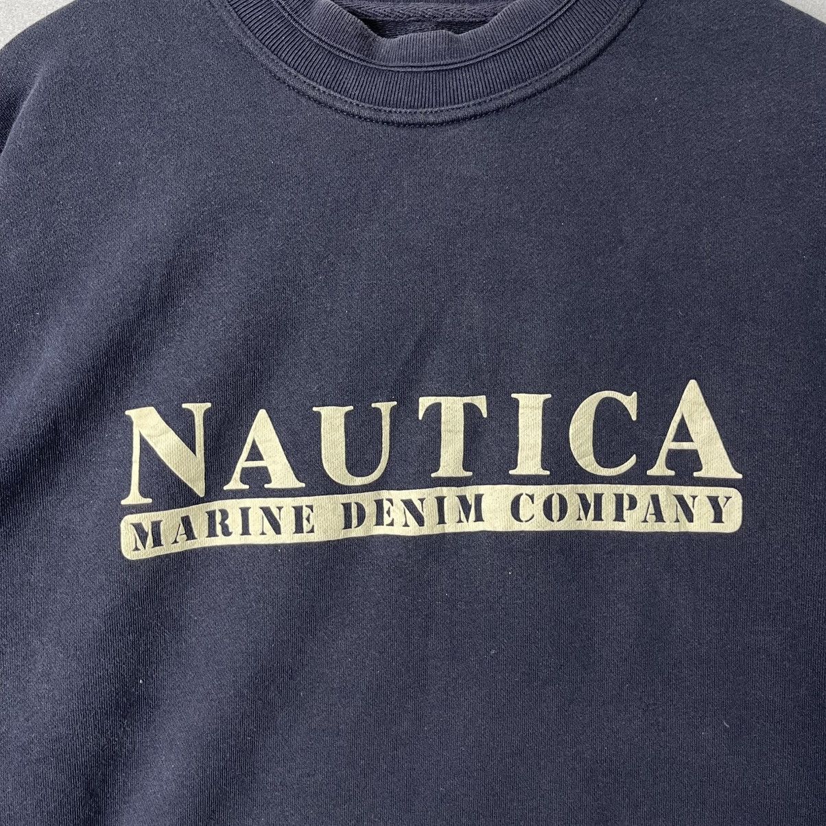 Nautica Vintage Nautica Marine Denim Company Crewneck Sweatshirt Size US L / EU 52-54 / 3 - 3 Thumbnail