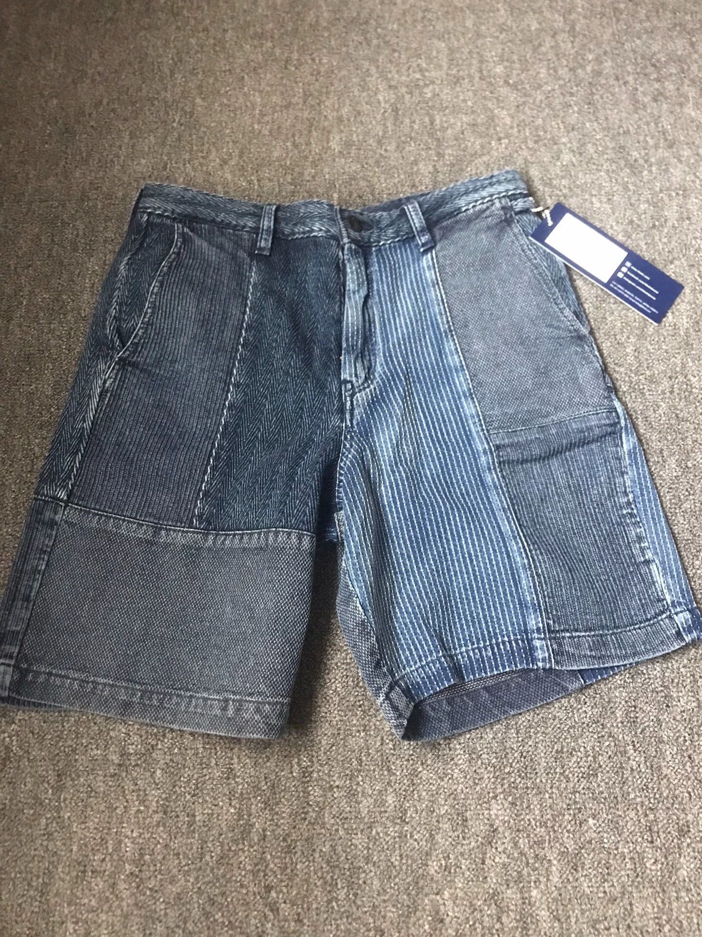 FDMTL FDMTL Color Block Denim Short Japanese Made Size 30 Size US 30 / EU 46 - 1 Thumbnail