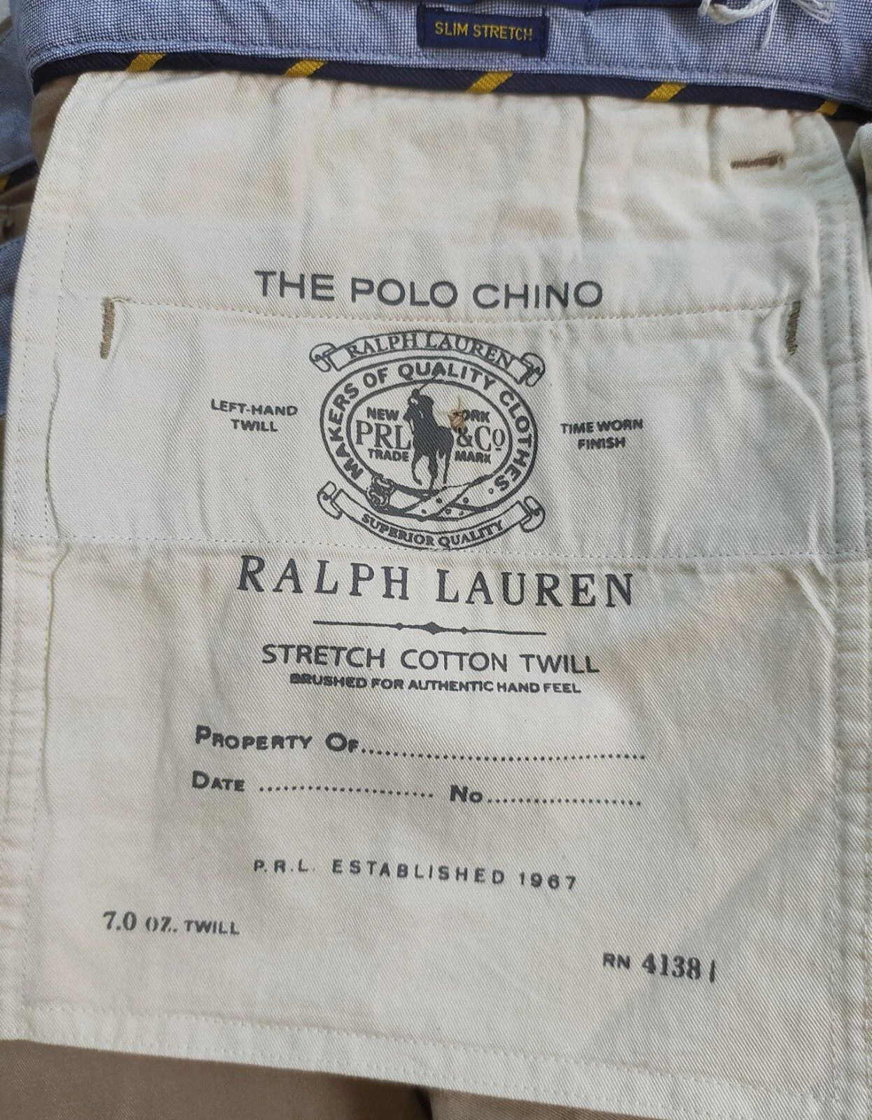 Polo Ralph Lauren Polo Ralph Lauren Slim Stretch Fit Chino Trouser FTP 0065 Size US 33 - 7 Thumbnail