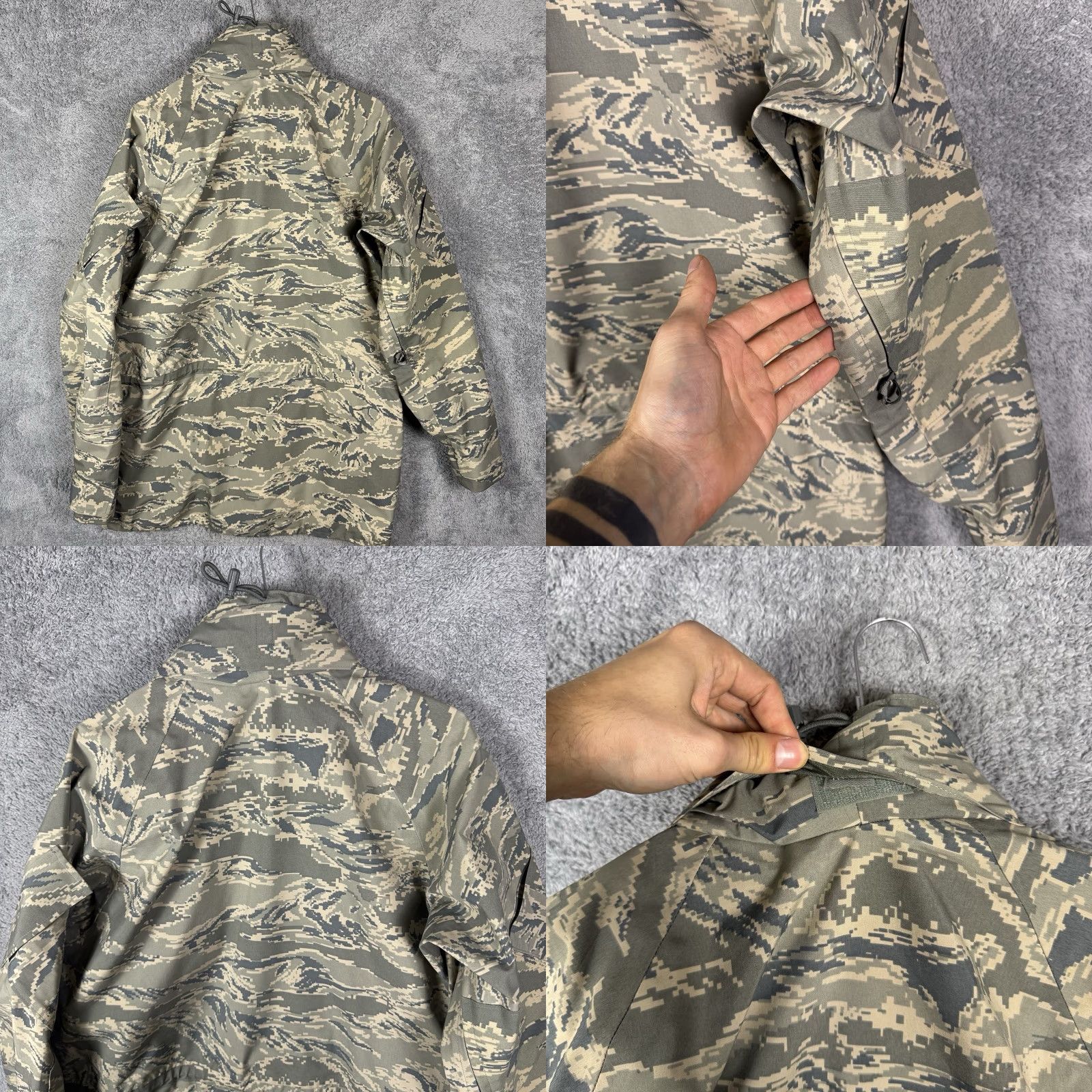 Vintage Propper International Parka All Purpose Environmental Camo Jacket Small Long GoreTex Taped Seams Parka Jacket Size US S / EU 44-46 / 1 - 9 Thumbnail