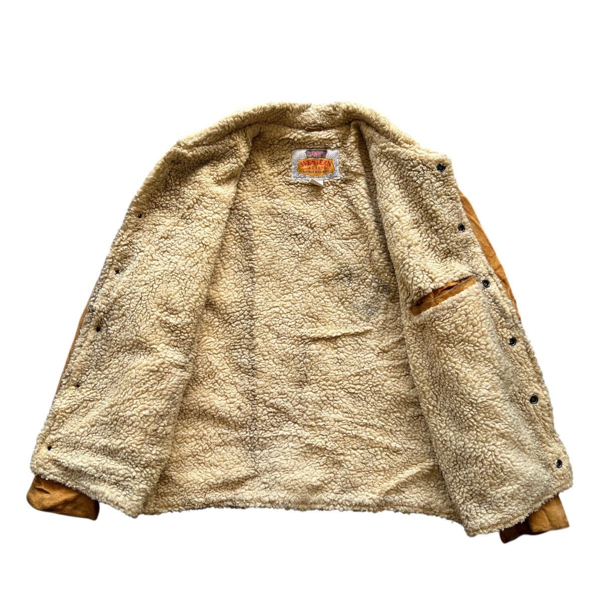Sugar Cane Vintage Sugar Canes Suede Shearling Leather Western Jacket Size US L / EU 52-54 / 3 - 13 Thumbnail