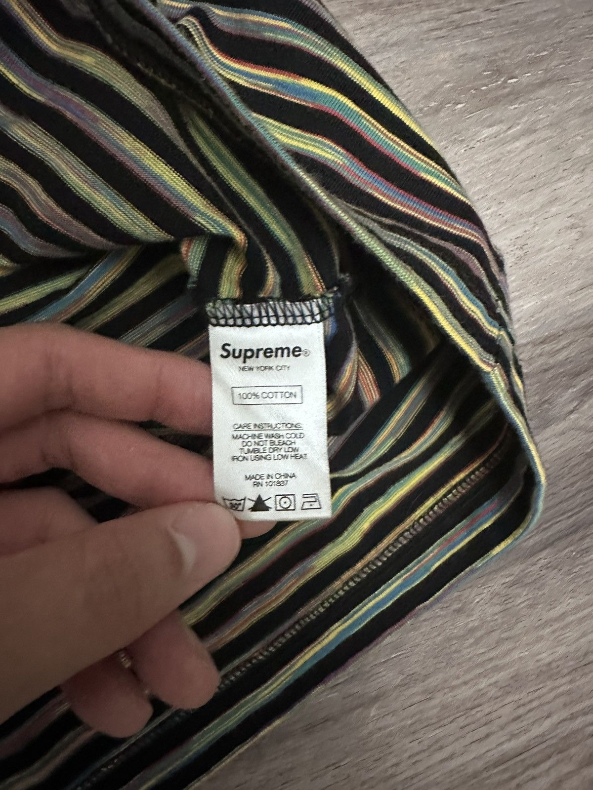 Supreme Supreme SS18 Static Stripe Top Size US L / EU 52-54 / 3 - 7 Thumbnail