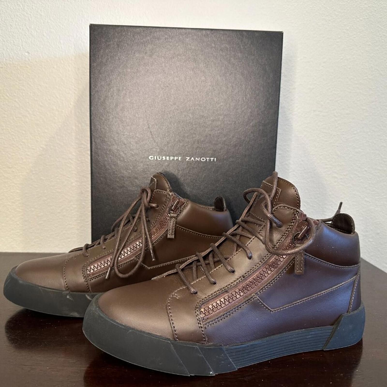 Giuseppe Zanotti giuseppe zanotti Men Brown high top sneakers Size US 9.5 / EU 42-43 - 1 Thumbnail