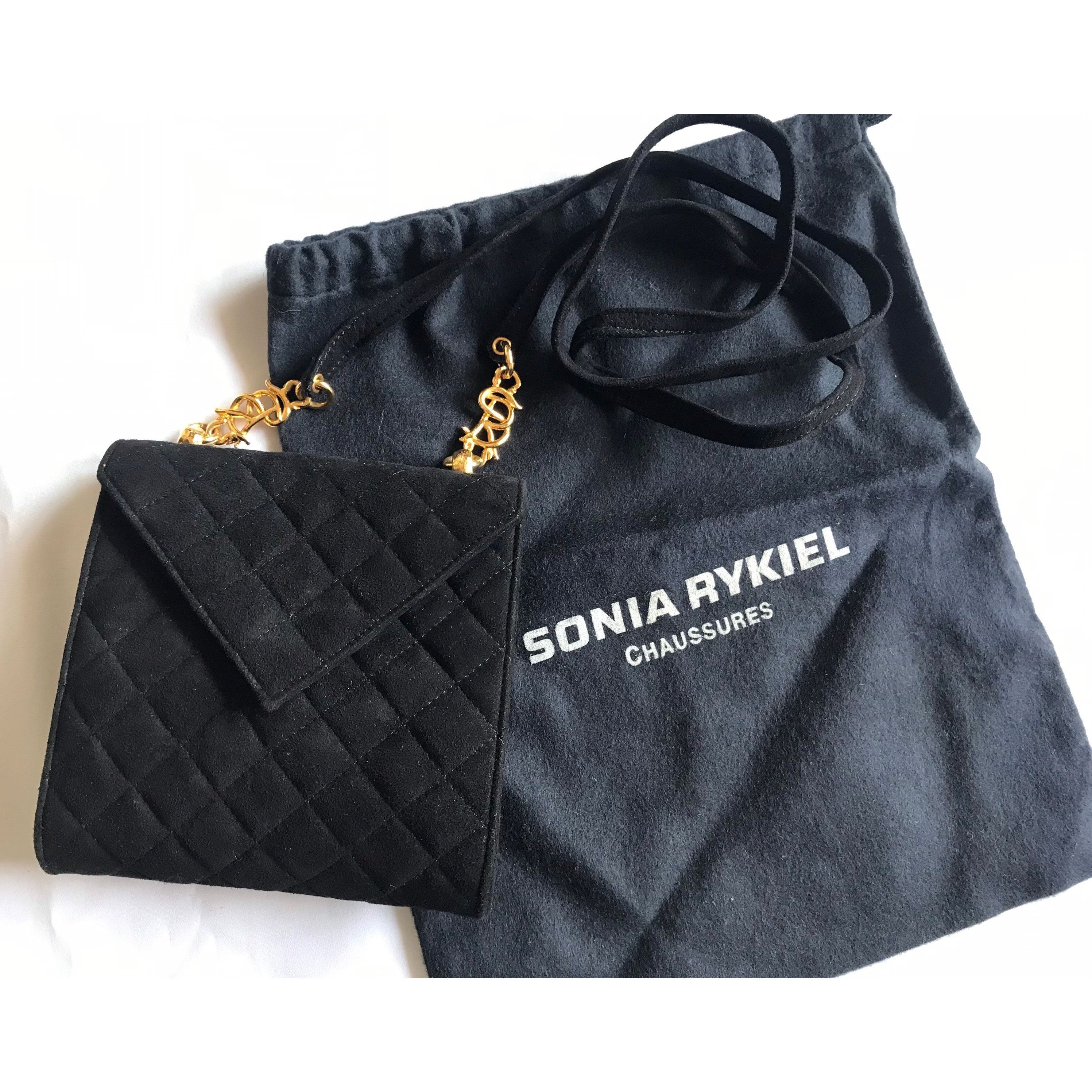 Sonia Rykiel Vintage Sonia Rykiel black suede leather bag, quilted. Size ONE SIZE - 10 Thumbnail