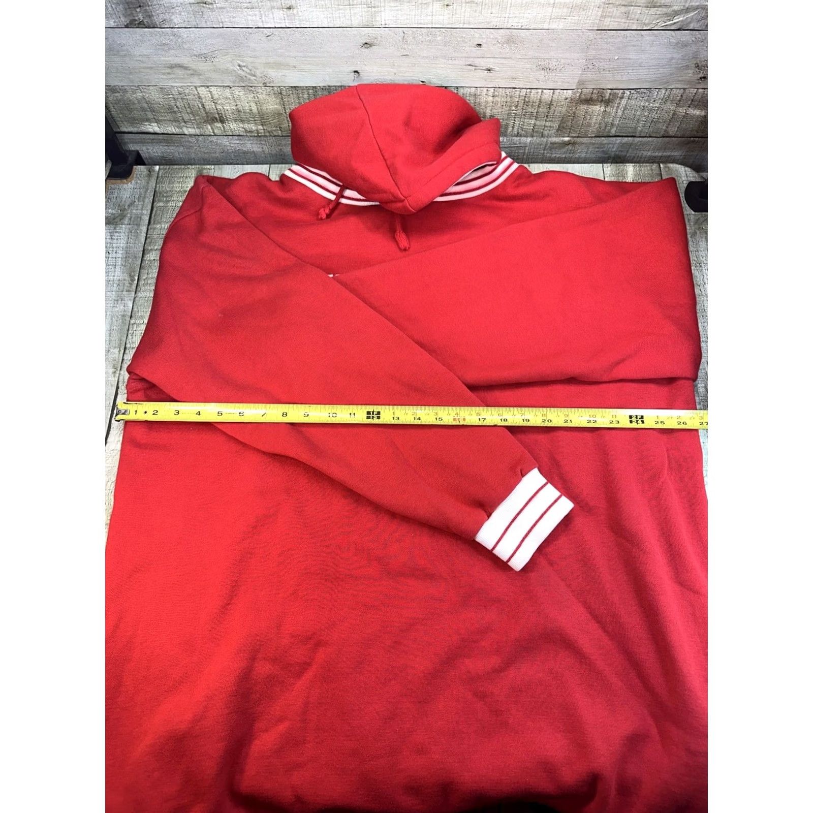 Vintage VINTAGE Hoosiers Crewneck Hoodie 2XL Red Mens Oversized 90s Pullover Hoodie Size US XXL / EU 58 / 5 - 3 Thumbnail