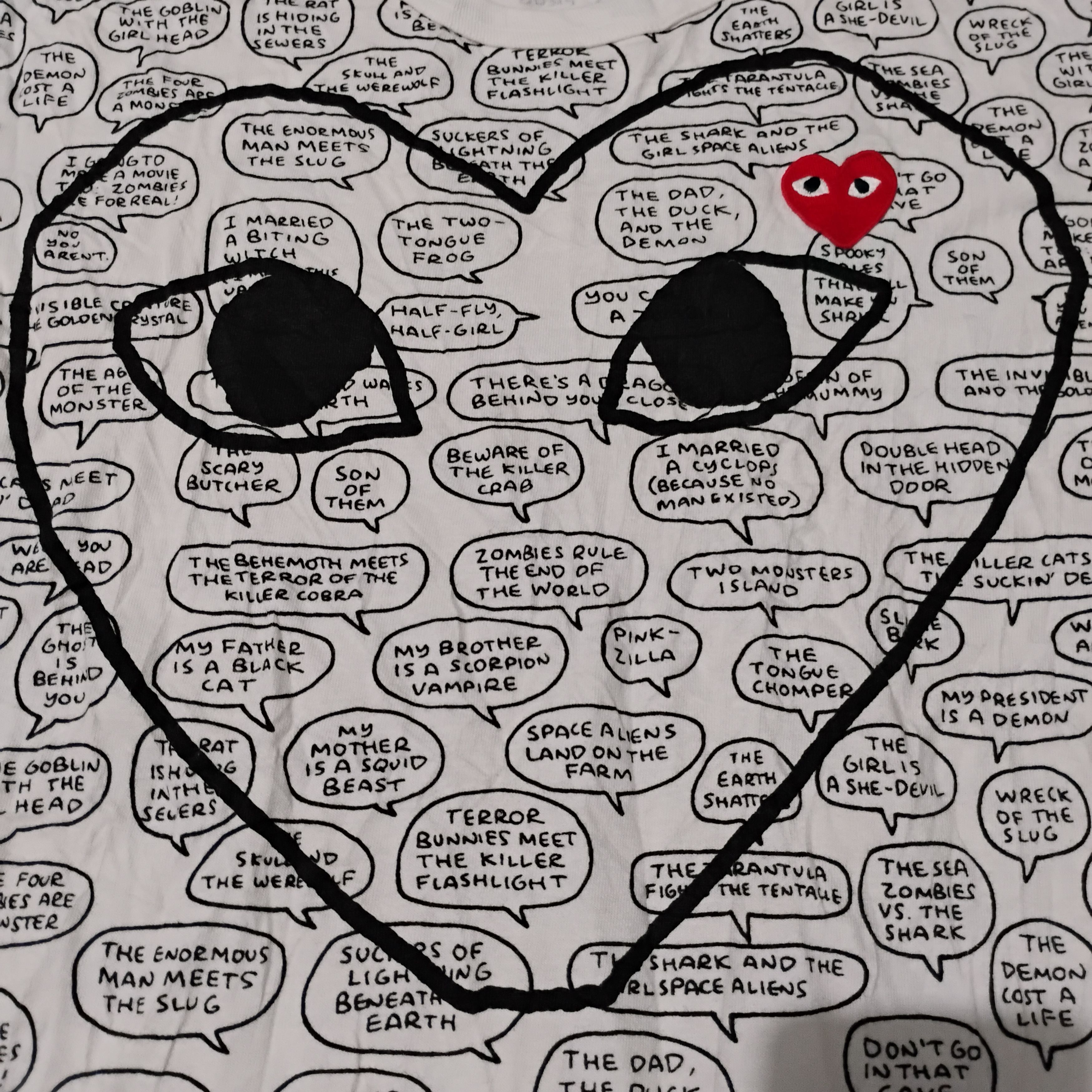 Comme des Garcons PLAY Comme Des Garcons Play x Matt Groening Life In Hell T Shirt Size M / US 6-8 / IT 42-44 - 3 Thumbnail
