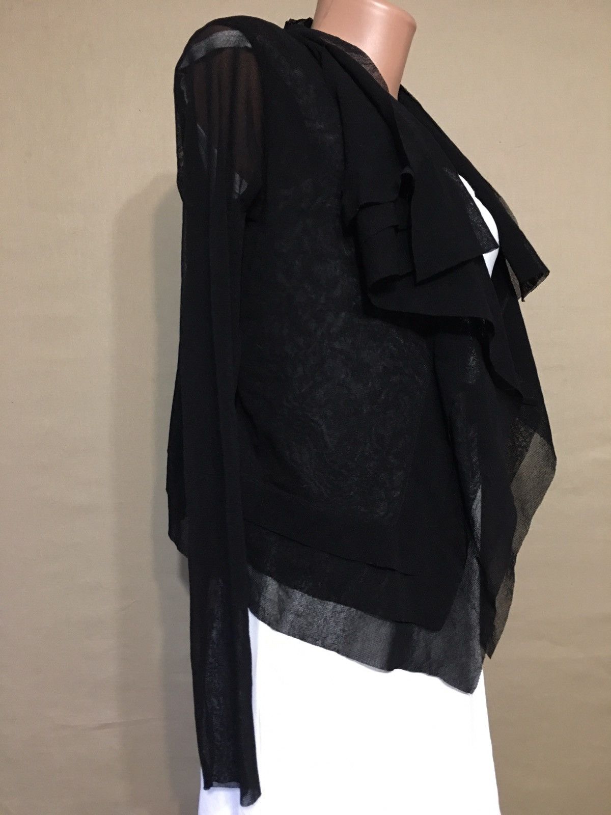 FUZZI × Jean Paul Gaultier Fuzzi Jean Paul Gaultier Black Nylon Blouse Size S Size S / US 4 / IT 40 - 5 Thumbnail