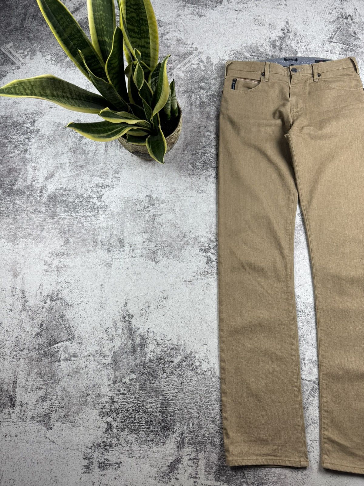 Armani Armani Jeans J45 Regular Fit Stretch Denim W30 L34 Beige GA Men’s Trousers Pants Size US 30 / EU 46 - 10 Thumbnail