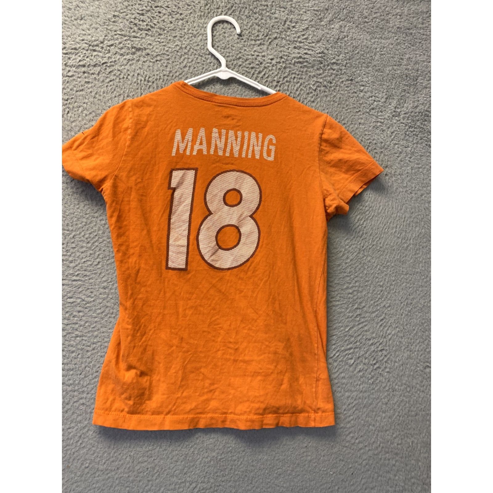 Nike NIKE Denver Broncos Peyton Manning #18 T-Shirt Adult Medium Orange NFL Size M / US 6-8 / IT 42-44 - 5 Thumbnail