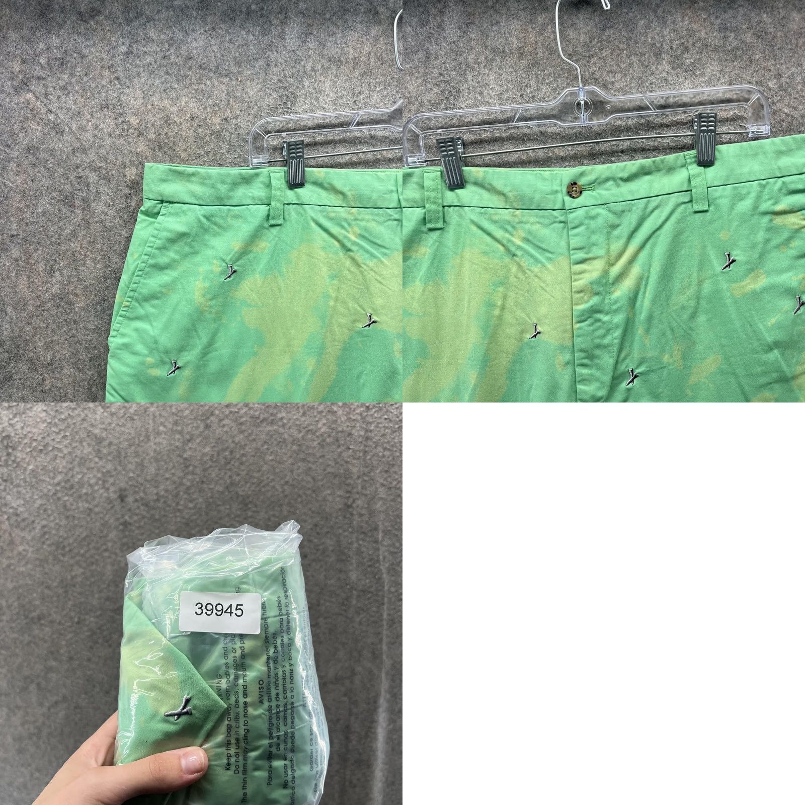 Izod Izod XFG Shorts Mens 42 Green Cotton Blend Embroidered Golf Chino Casual Allover Size US 42 / EU 58 - 8 Thumbnail