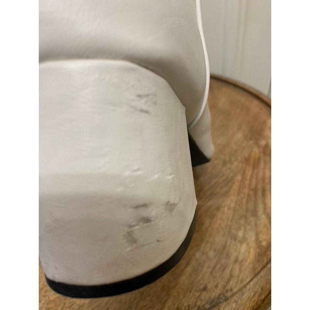 Shein SHEIN Women's White Ankle Booties Size 10 Block Heel Casual Size US 10 / IT 40 - 5 Thumbnail