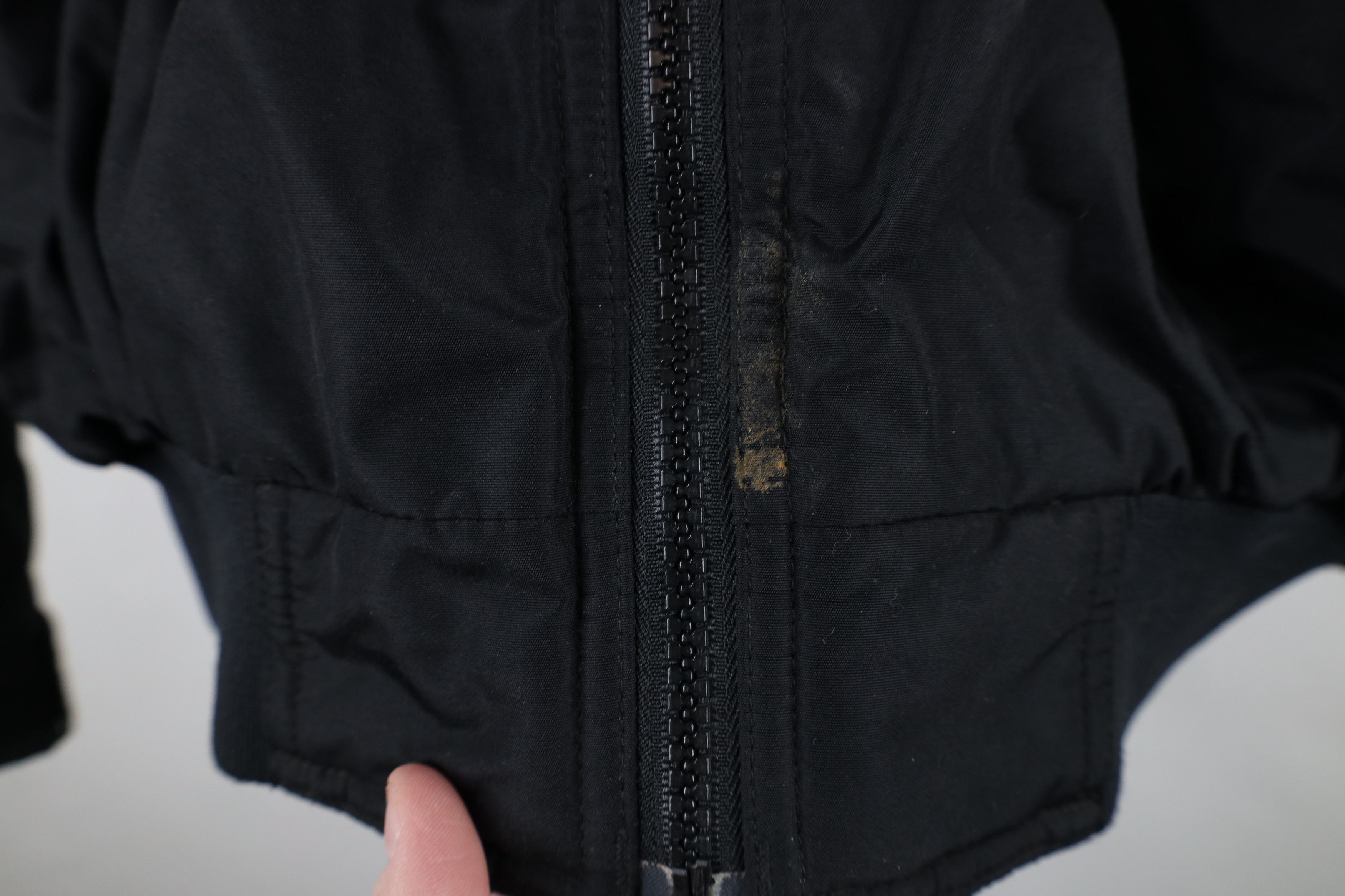 Columbia × Vintage Vintage Columbia Spell Out Fleece Lined Bomber Jacket Black Size US L / EU 52-54 / 3 - 6 Thumbnail