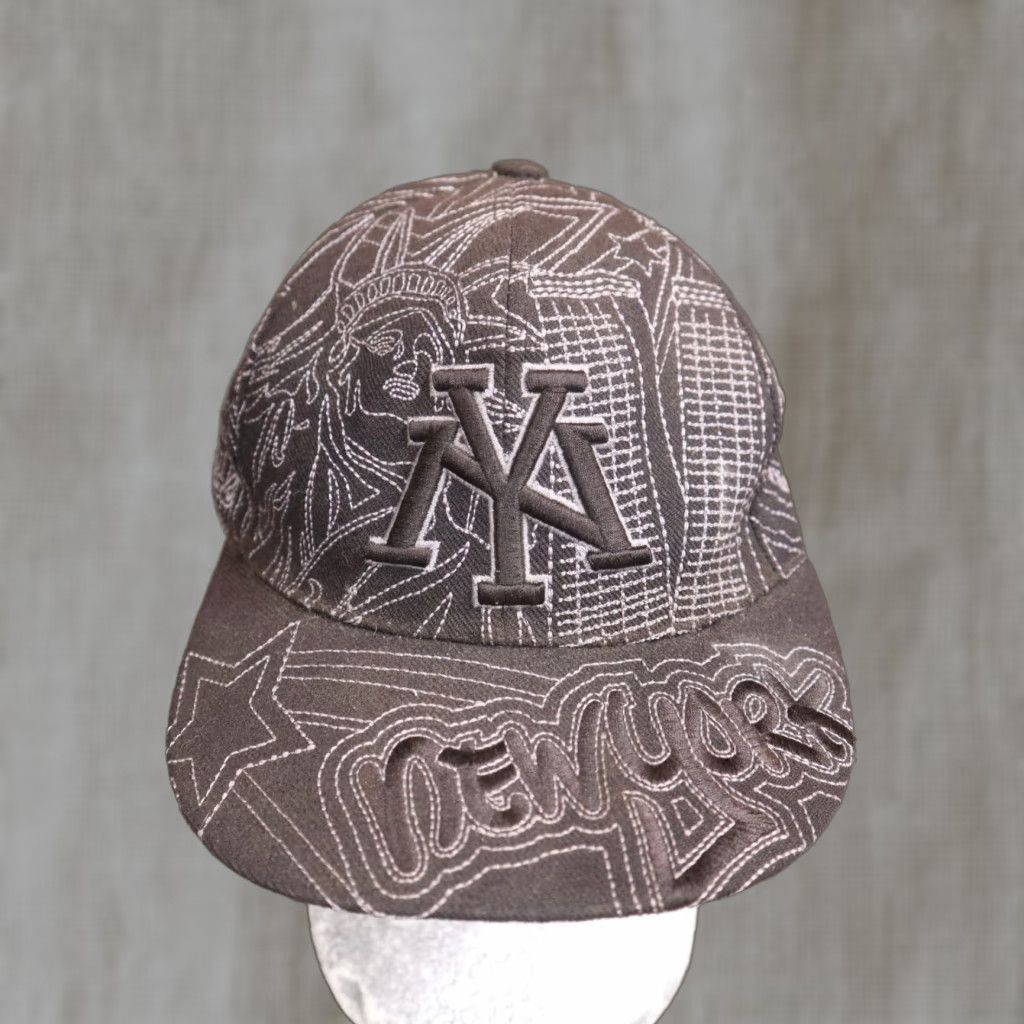 Vintage New York NY All Over Print Ball Cap Hat Embroidered Black Adult Adjustable -> N/A Size ONE SIZE - 1 Thumbnail