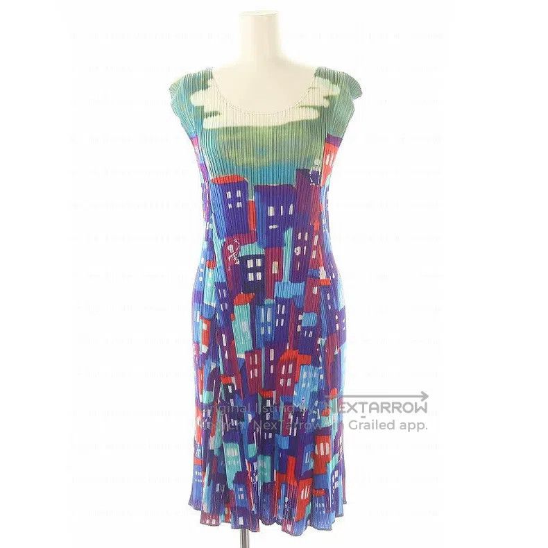 Issey Miyake Issey Miyake Color-block Dress Size M / US 6-8 / IT 42-44 - 2 Thumbnail
