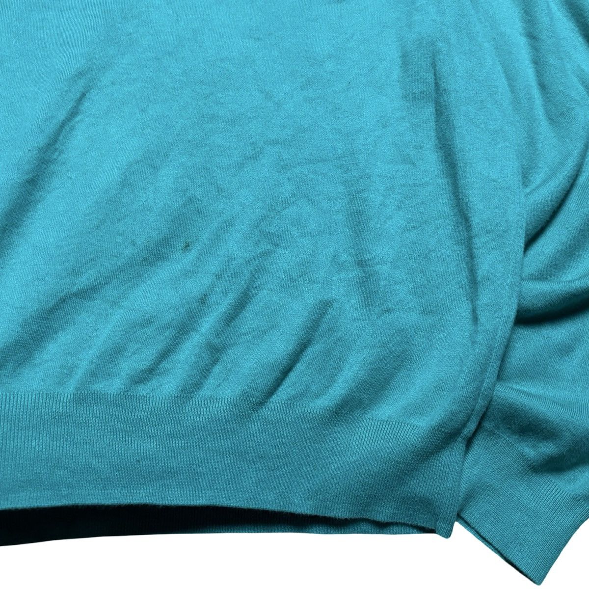 Polo Ralph Lauren Vintage Polo Ralph Lauren Sweater XL Turquoise V Neck Pima Size US XL / EU 56 / 4 - 7 Thumbnail