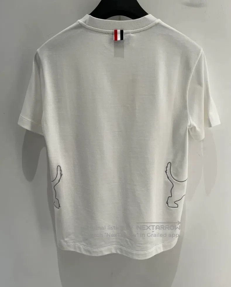 Thom Browne Thom Browne Female puppy embroidered short sleeve T-shirt Size S / US 4 / IT 40 - 2 Thumbnail