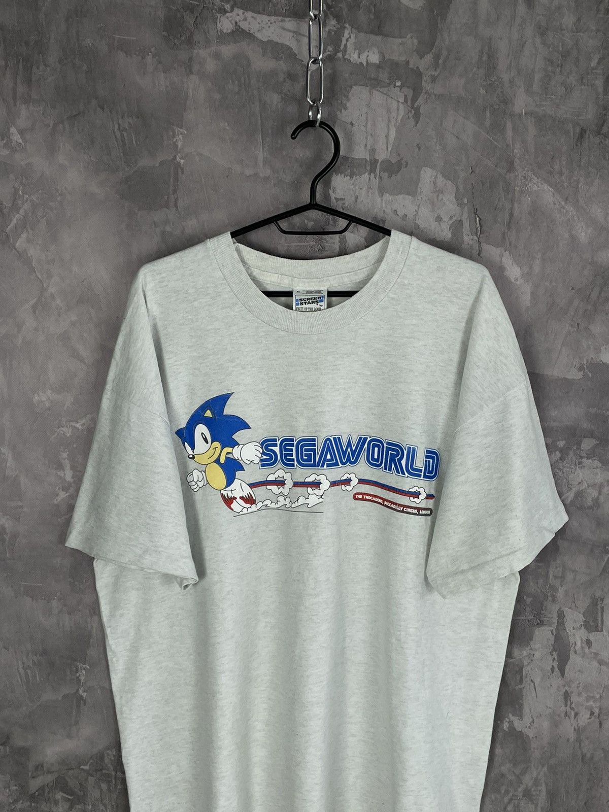 Nintendo × Vintage VERY RARE Vintage SEGA Super Sonic The Game T shirt Size US XL / EU 56 / 4 - 2 Thumbnail