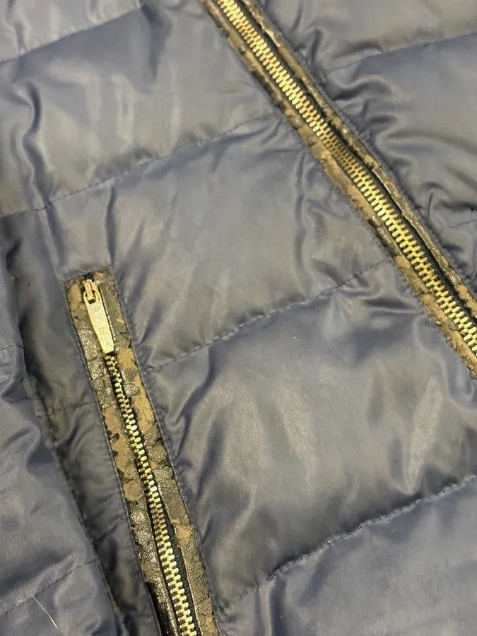 Versace Versace Navy Quilted Nylon Asymmetrical Puffer Jacket Size US S / EU 44-46 / 1 - 13 Thumbnail