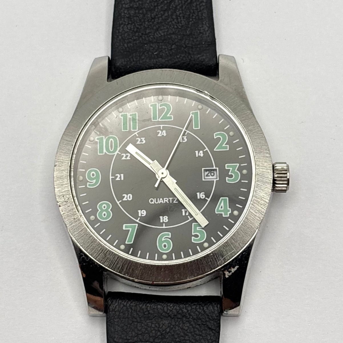 Other Vintage Silver & Black Men's Watch Size ONE SIZE - 4 Thumbnail