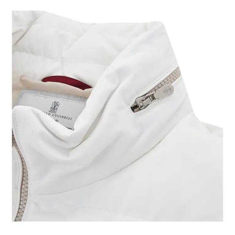 Brunello Cucinelli Jacket in White Size US M / EU 48-50 / 2 - 4 Thumbnail