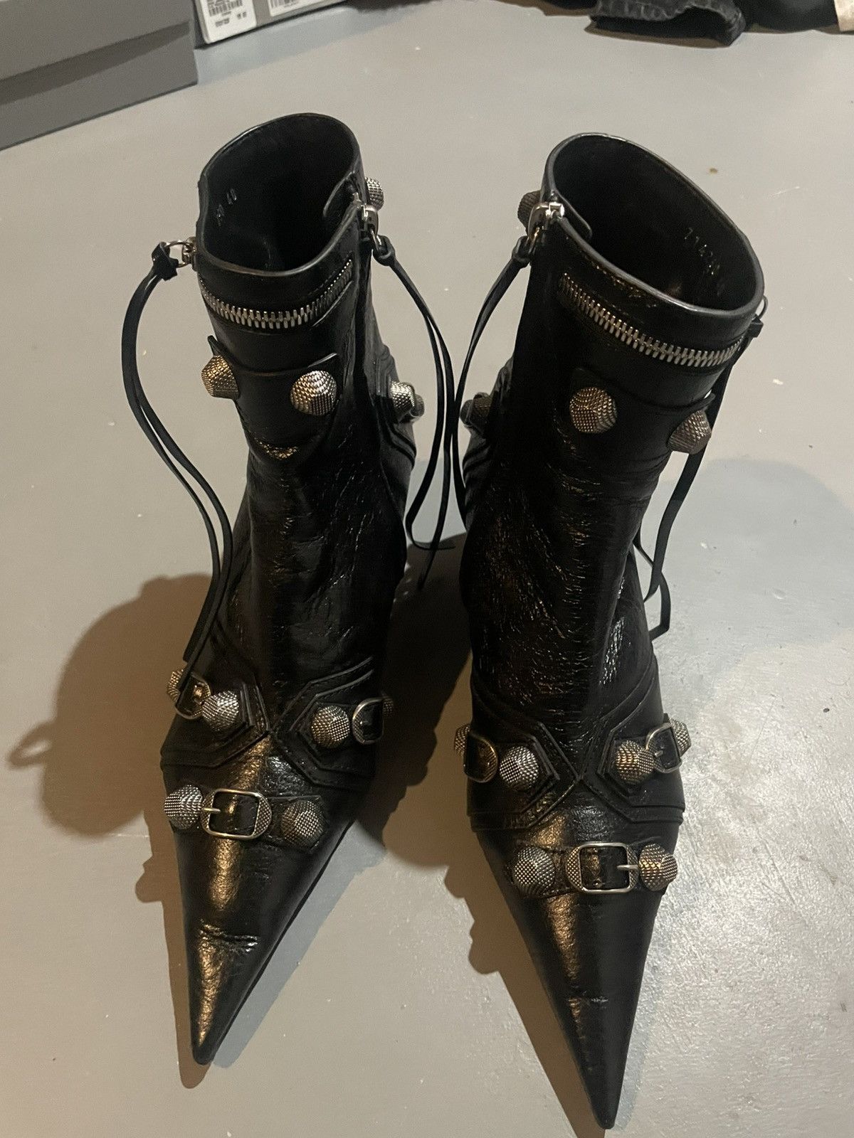 Balenciaga Balenciaga Cagole Heeled Ankle Boot Heels Lambskin Leather Size US 6 / IT 36 - 7 Thumbnail